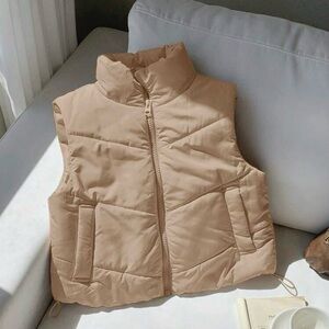 SHEIN Beige Puffer Vest